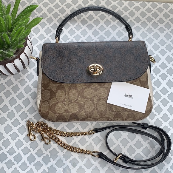 Coach Bags Coach Marlie Top Handle Satchel In Signature Canvas